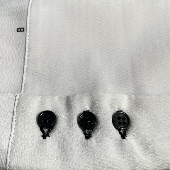 White Cop.Copine modern print button up shirt - Picture 4 of 4